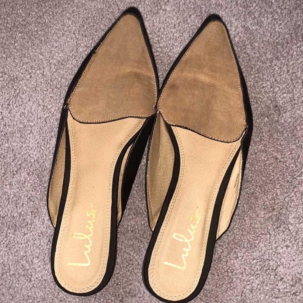 Lulus Joelle Color Block Suede Loafer Slides